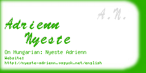 adrienn nyeste business card